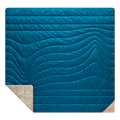 Rumpl Fleece Puffy 2 Person Blanket - Seascape Cream Fleece Puffy 2 Person Blanket - Seascape Cream | Rumpl Blankets For Everywhere Solid Fleece Puffy
