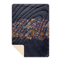 Rumpl Fleece Puffy Blanket - Midnight Bloom Fleece Puffy Blanket - Midnight Bloom | Rumpl Blankets For Everywhere Printed Fleece Puffy