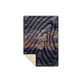 Rumpl Fleece Puffy Mini Blanket - Midnight Bloom Fleece Puffy Mini Blanket - Midnight Bloom | Rumpl Blankets For Everywhere Printed Fleece Puffy