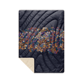 Rumpl Fleece Puffy Throw Blanket - Midnight Bloom Fleece Puffy Throw Blanket - Midnight Bloom | Rumpl Blankets For Everywhere Printed Fleece Puffy