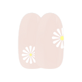 Floral Fling Maniac gellak stickers Manicure white yellow Neutral