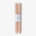 Fluted Beeswax Taper 10" Rosé