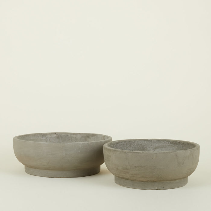 Footed Bowl Planter - Fiber Cement