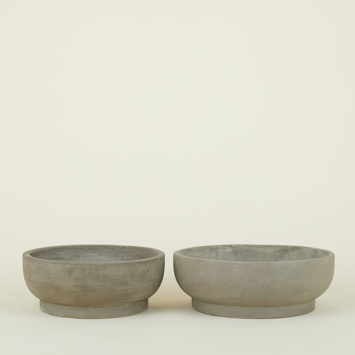 Footed Bowl Planter - Fiber Cement