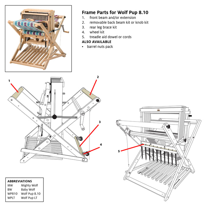 Front Beam & Front Beam Extension for Wolf