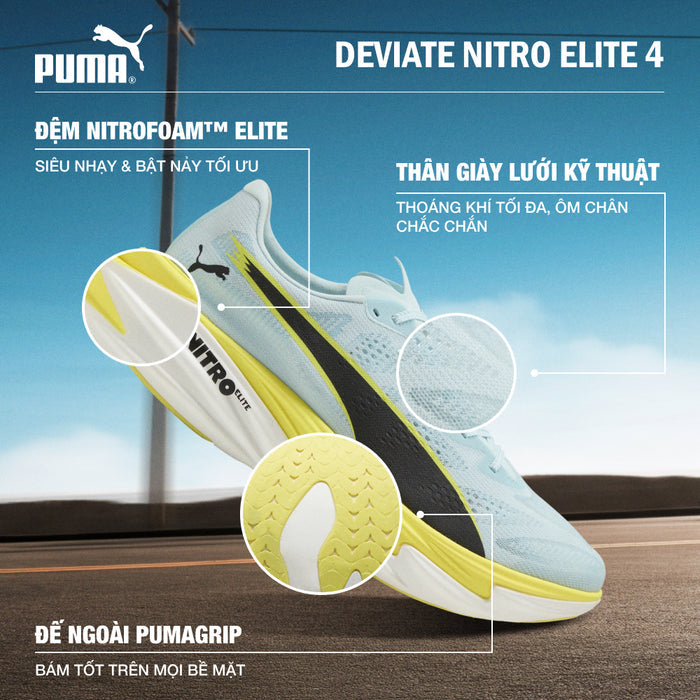 Giày Chạy Bộ Nữ Puma Deviate Nitro Elite 4 - Xanh Mint - Supersports Vietnam