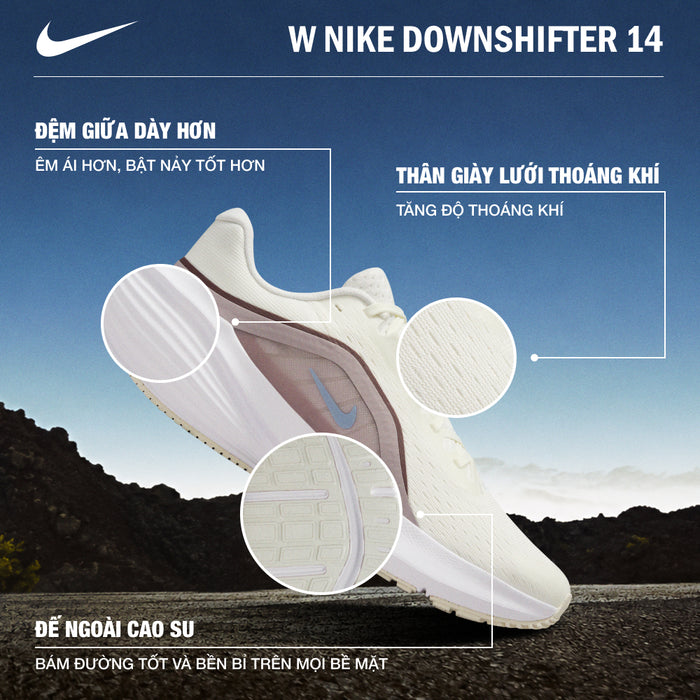 Giày Chạy Bộ Nữ Nike Downshifter 14 - Be - Supersports Vietnam