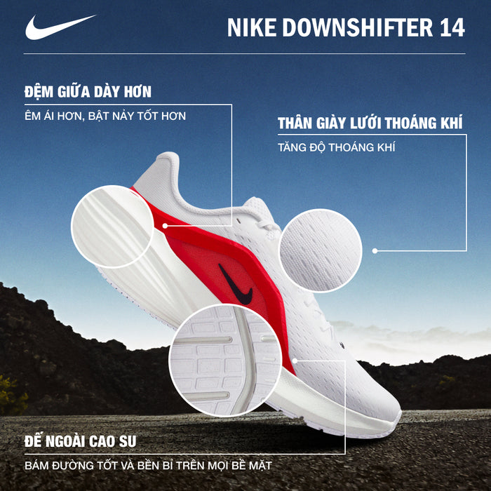 Giày Chạy Bộ Nam Nike Downshifter 14 - Đỏ - Supersports Vietnam