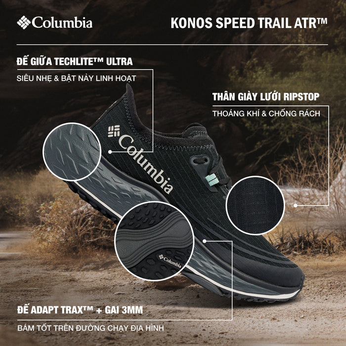 Giày Chạy Trail Nữ Columbia Konos Speed Trail Atr™ - Đen - Supersports Vietnam