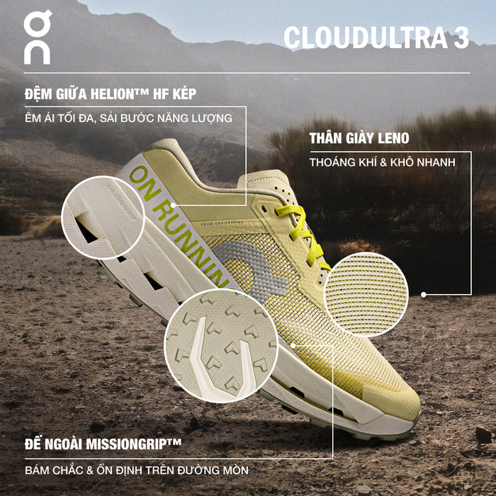 Giày Chạy Trail Nam On Running Cloudultra 3 - Vàng - Supersports Vietnam