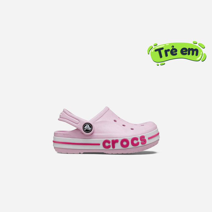 Giày Clog Trẻ Em Crocs Bayaband - Hồng - Supersports Vietnam