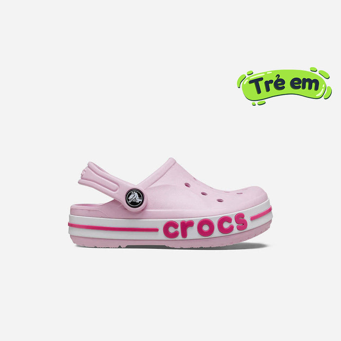 Giày Clog Trẻ Em Crocs Bayaband - Hồng - Supersports Vietnam
