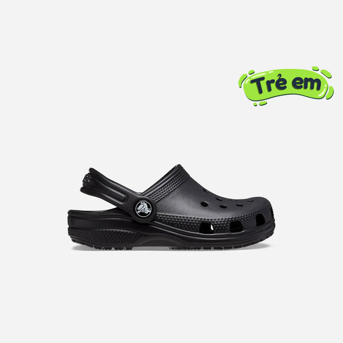 Giày Clog Trẻ Em Crocs Classic - Đen - Supersports Vietnam