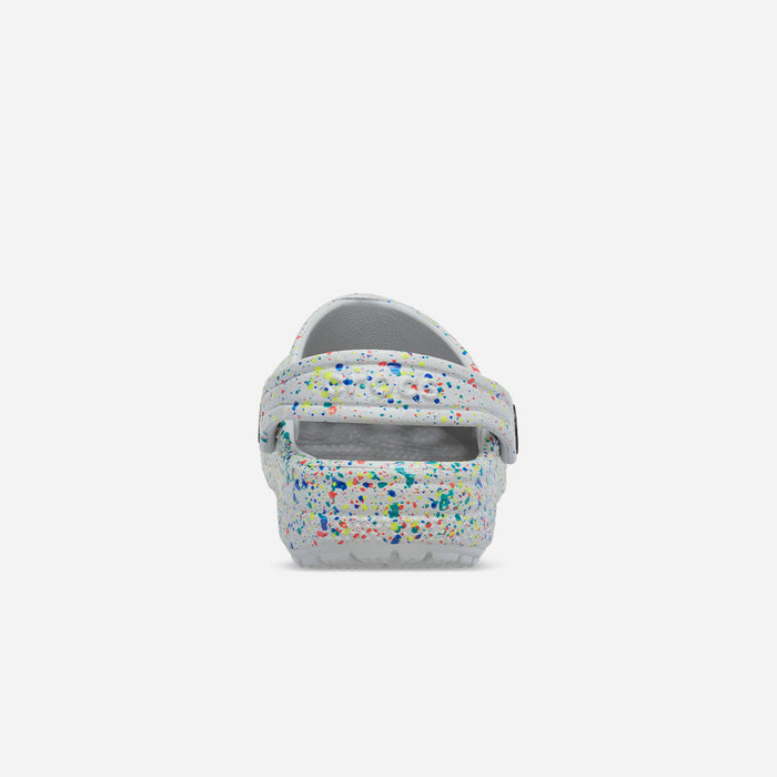 Giày Clog Trẻ Em Crocs Classic Glow Paint Splatter - Xám - Supersports Vietnam