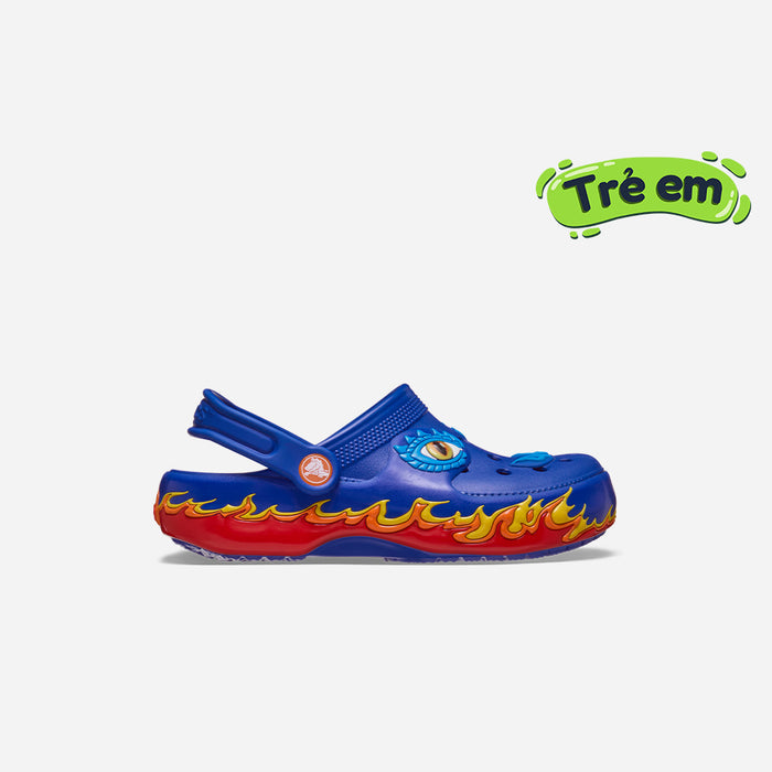 Giày Clog Trẻ Em Crocs Iam Dragon Lights Classic - Xanh Dương - Supersports Vietnam
