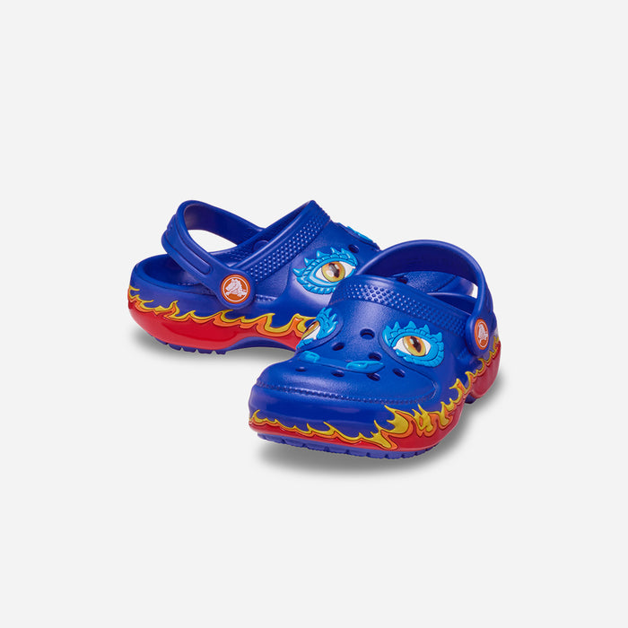 Giày Clog Trẻ Em Crocs Iam Dragon Lights Classic - Xanh Dương - Supersports Vietnam