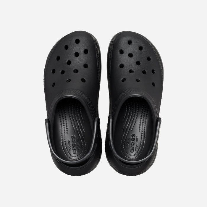 Giày Clog Unisex Crocs Classic Crush - Đen - Supersports Vietnam