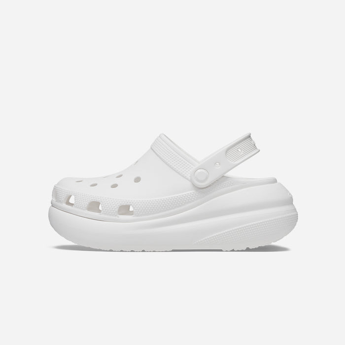 Giày Clog Unisex Crocs Classic Crush - Trắng - Supersports Vietnam
