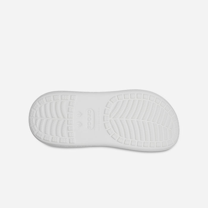 Giày Clog Unisex Crocs Classic Crush - Trắng - Supersports Vietnam