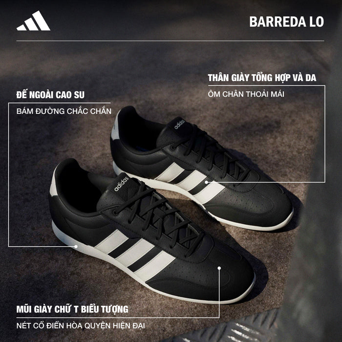 Giày Sneaker Nam Adidas Barreda Lo - Đen - Supersports Vietnam
