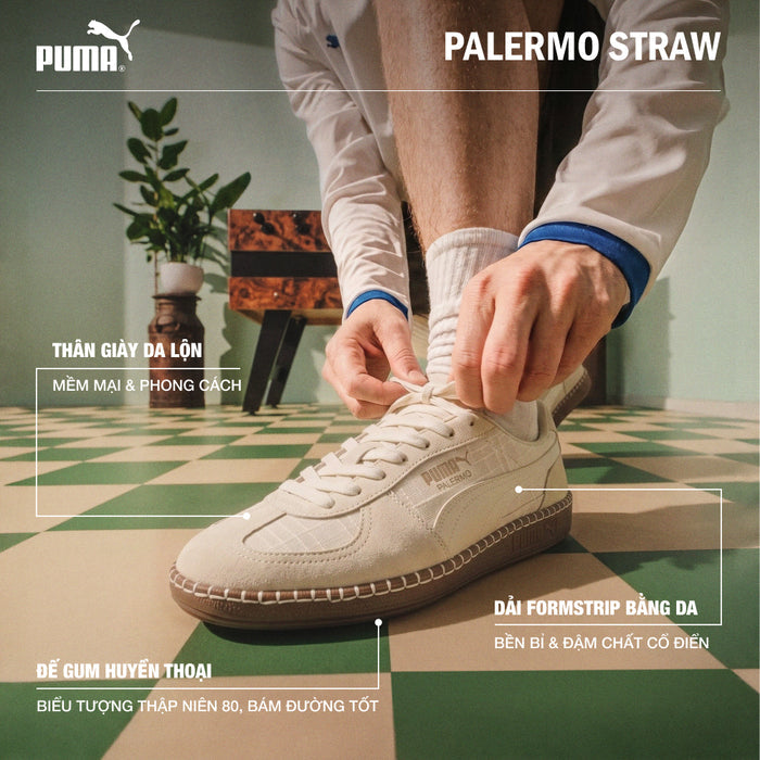 Giày Sneaker Unisex Puma Palermo Straw - Be - Supersports Vietnam