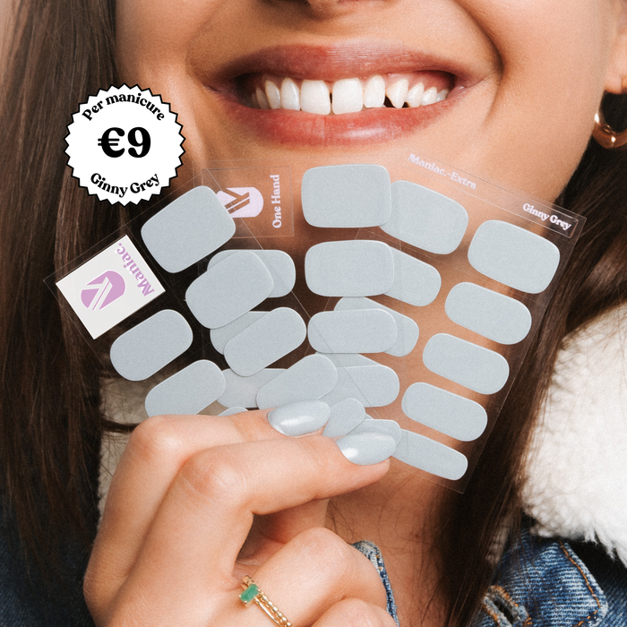 Ginny Grey - Maniac gel nail stickers