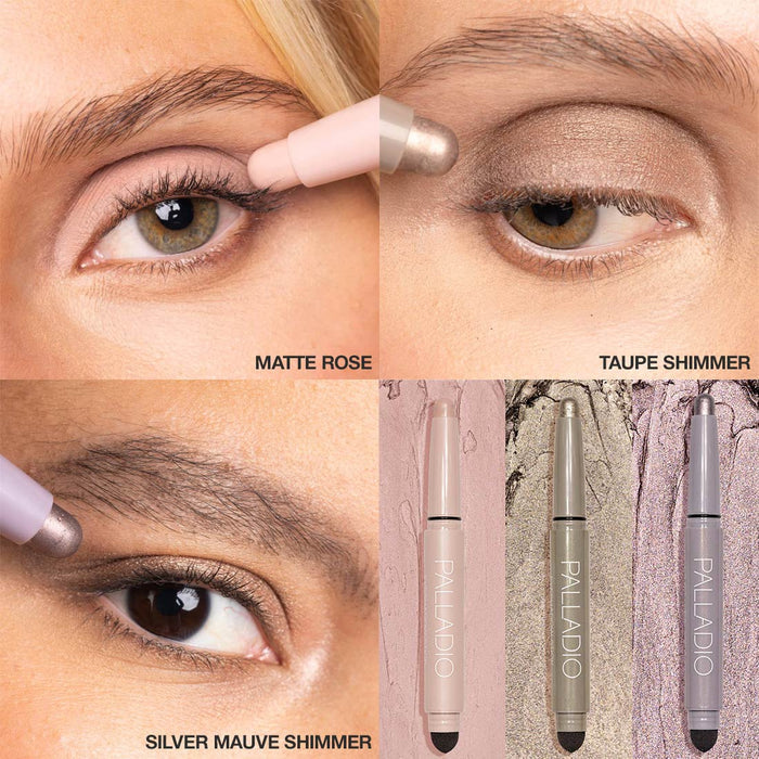 Gleaming Rose Quartz Eyeshadow Stick Trio