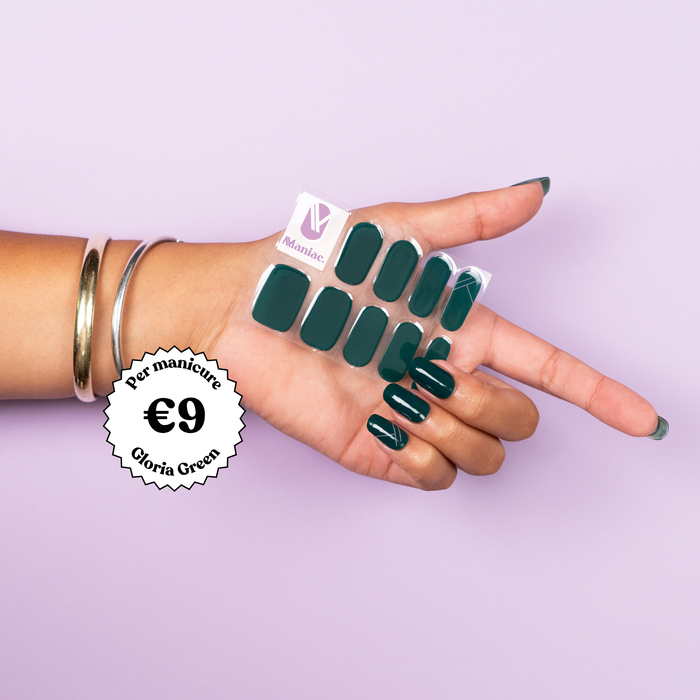Gloria Green - Maniac gel nail stickers