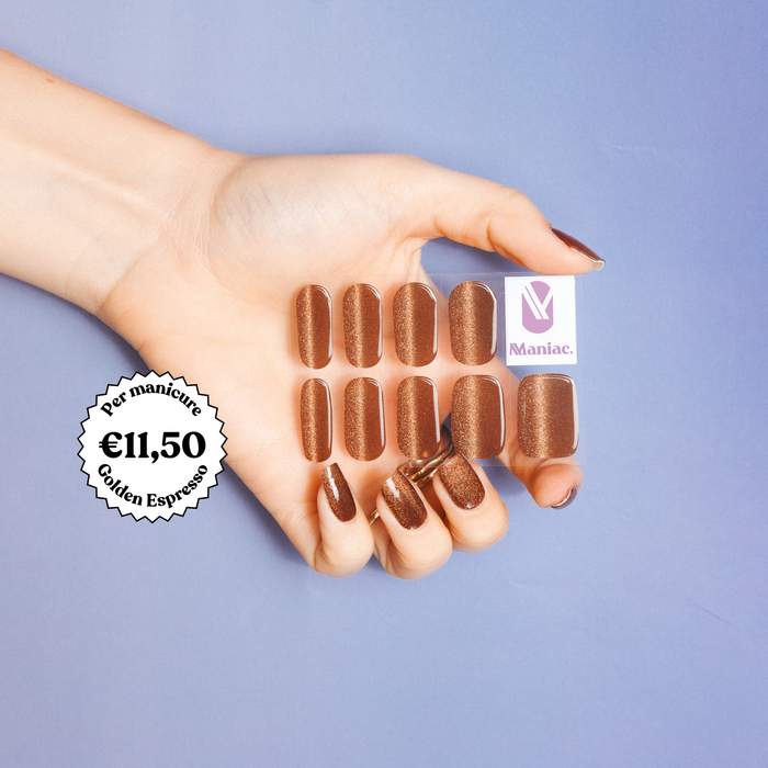 Golden Espresso by Cosmopolitan - Maniac gel nail stickers