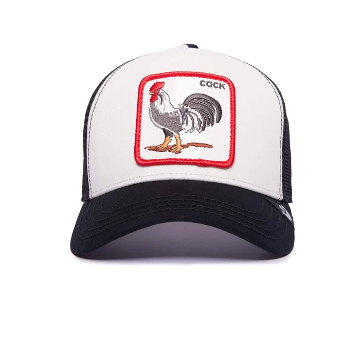 GOORIN BROS THE COCK (BLACK/WHITE) TRUCKER MESH SNAPBACK