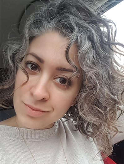 Gray-brown Melange Micro-curly Short Synthetic Wigs