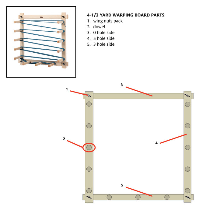 Hardware Bag for Warping Boards