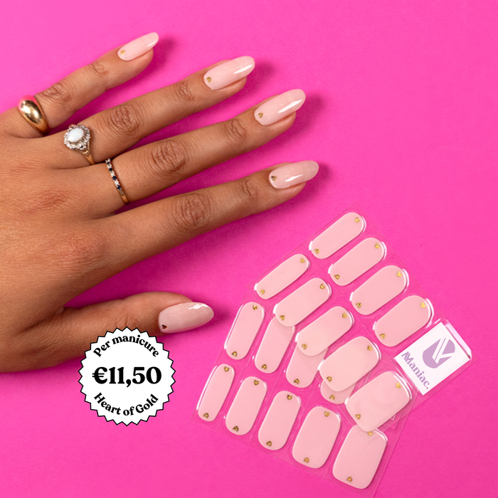 Heart of Gold by Anouk Nijs - Maniac gel nail stickers