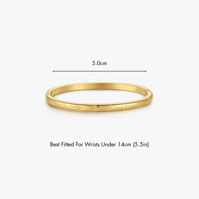 Hibiscus Stacker Cuff Bangle Bracelet - Flaire & Co.