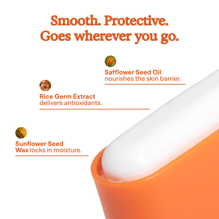 Product with text highlighting ingredients and benefits on a white background