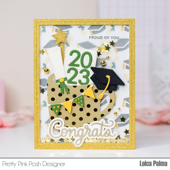 Hot Foil Congrats Script