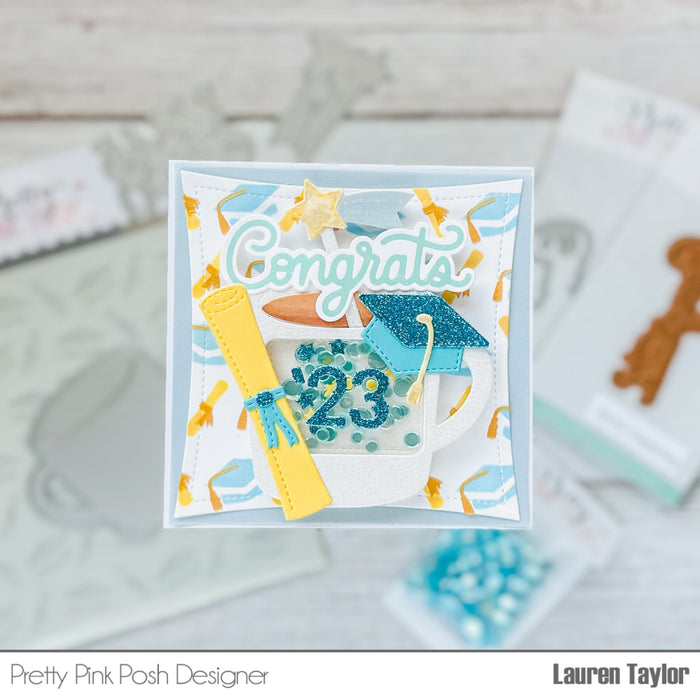 Hot Foil Congrats Script