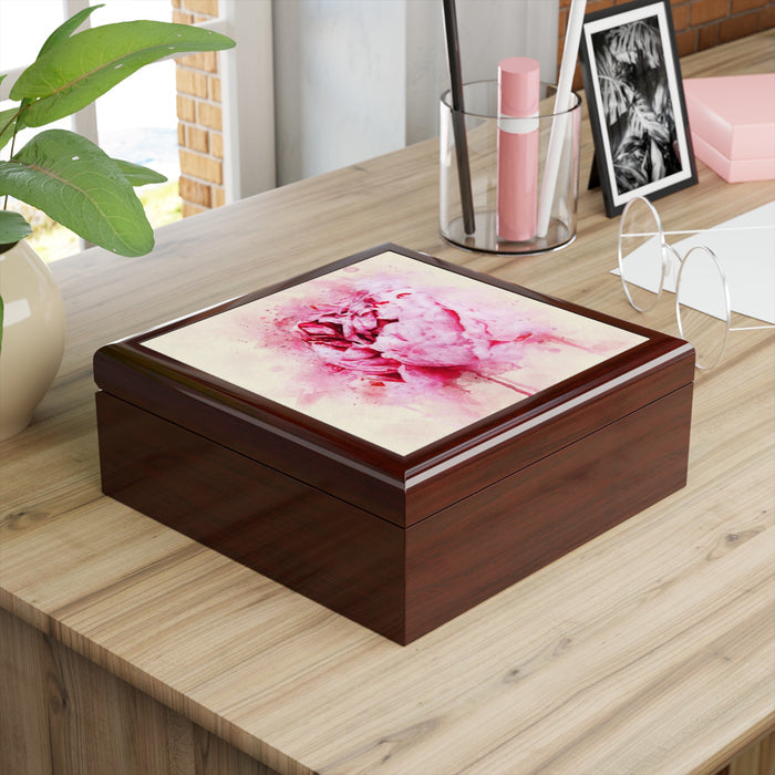 Jewelry Box - Pink Peony Keepsake Box f 9