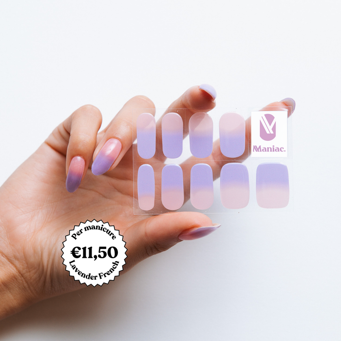 Lavender French by Artistlab - Maniac gel nail stickers