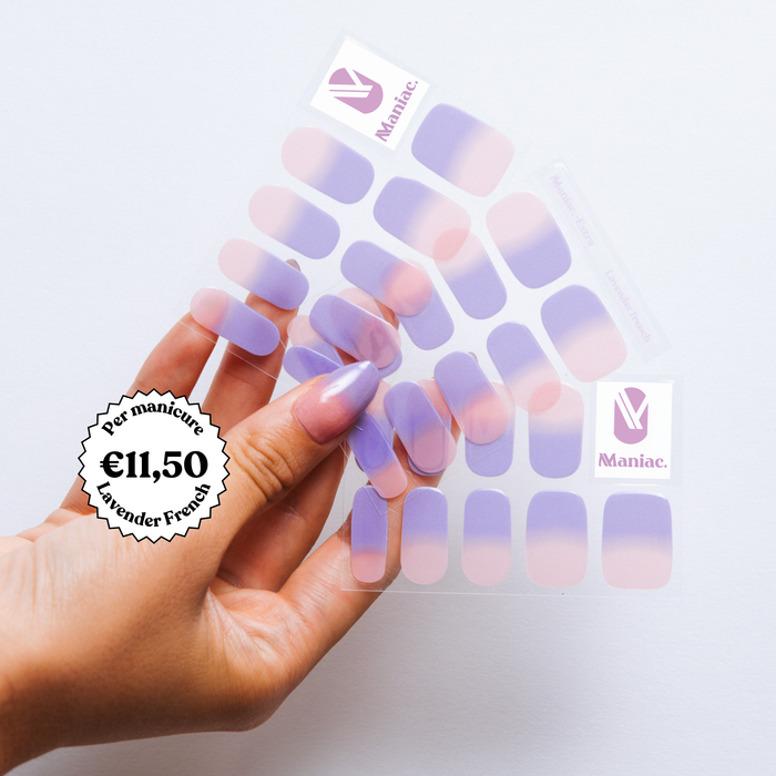 Lavender French by Artistlab - Maniac gel nail stickers