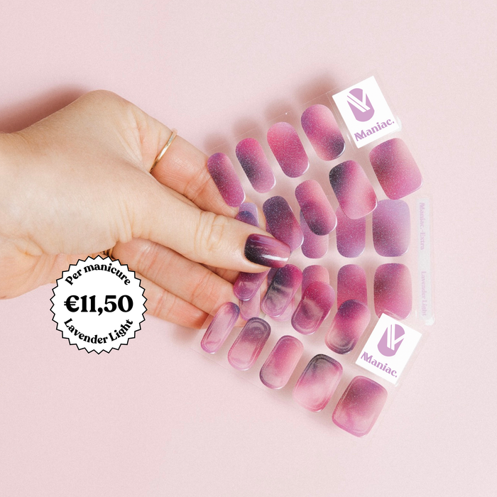 ⁠Lavender Light - Maniac gel nail stickers