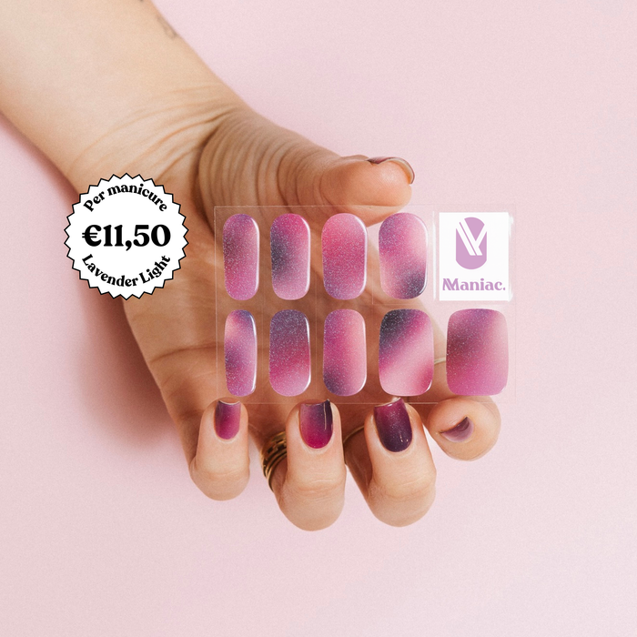 ⁠Lavender Light - Maniac gel nail stickers