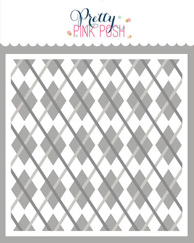 Layered Argyle Stencils (3 Pack)