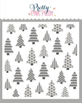 Layered Christmas Trees Stencils (3 Pack)