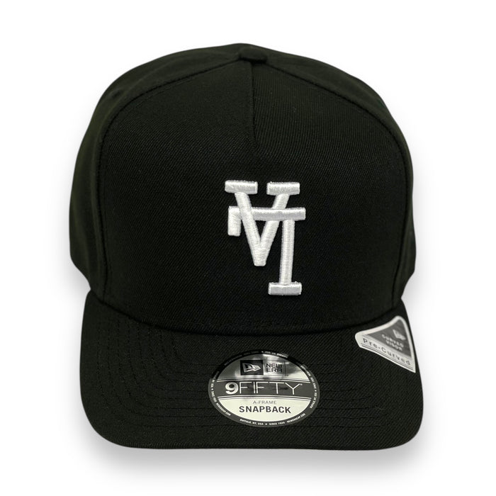 LOS ANGELES DODGERS (BLACK)(UPSIDE DOWN LOGO) "9FIFTY AFRAME" NEW ERA SNAPBACK