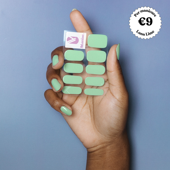 Luna Lime Green Nails 1 Sheet