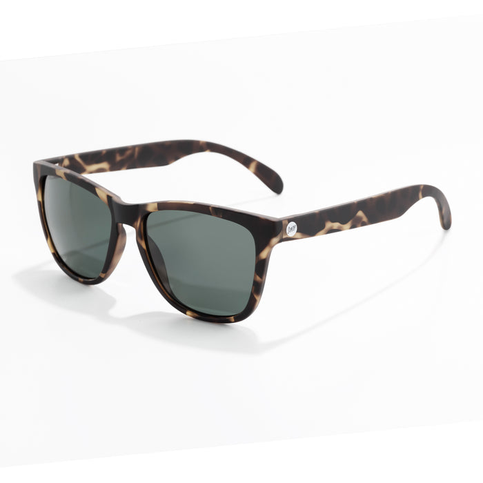 isometric view of sunglasses with tortoise background
