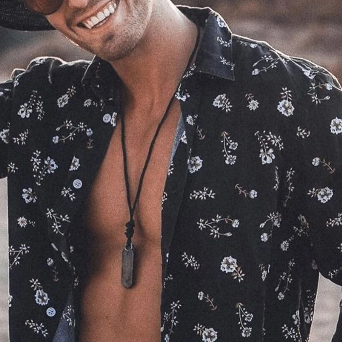 Men Floral Printed Long Sleeves Shirt
