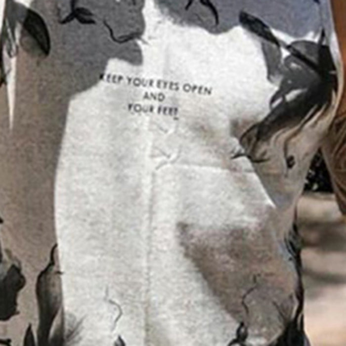 Men'S Casual Fashion Retro Round Neck Print Vest