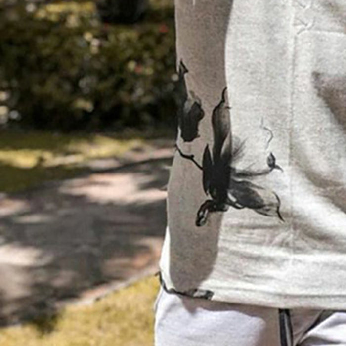 Men'S Casual Fashion Retro Round Neck Print Vest